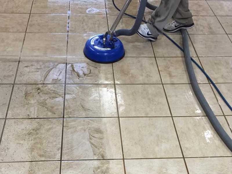 Slate Tile Grout Cleaning