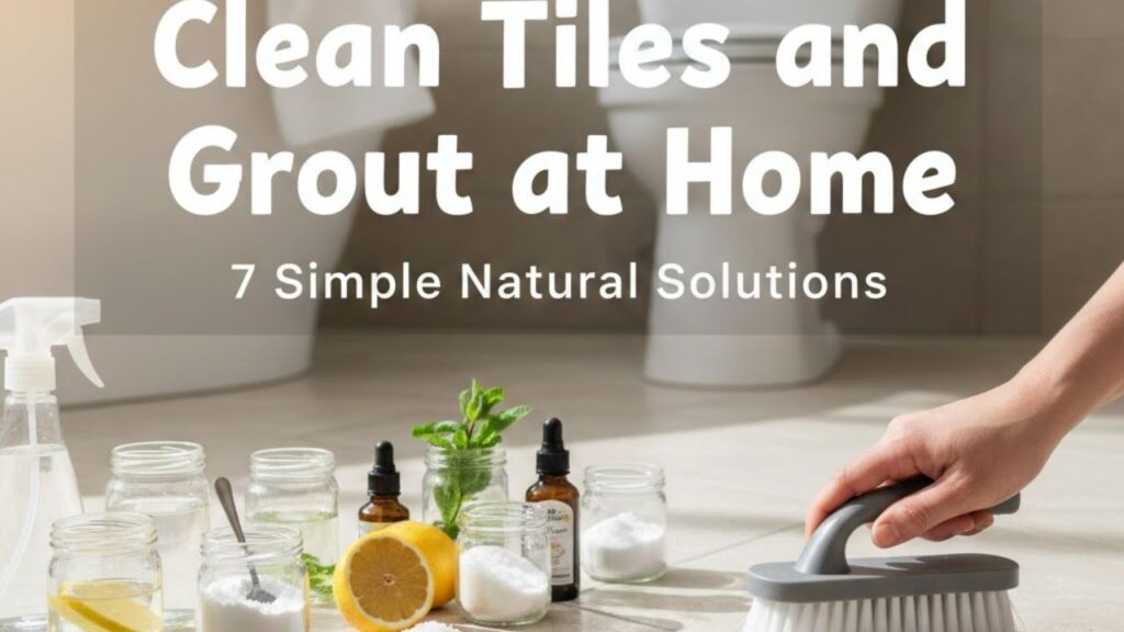 Clean Tiles and Grout at Home: 7 Simple Natural Solutions