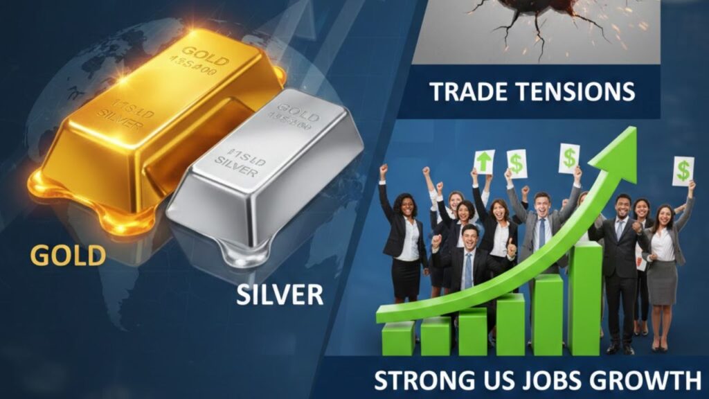 Gold, Silver Price Outlook: Impact of Trade Tensions and Strong US Jobs Growth