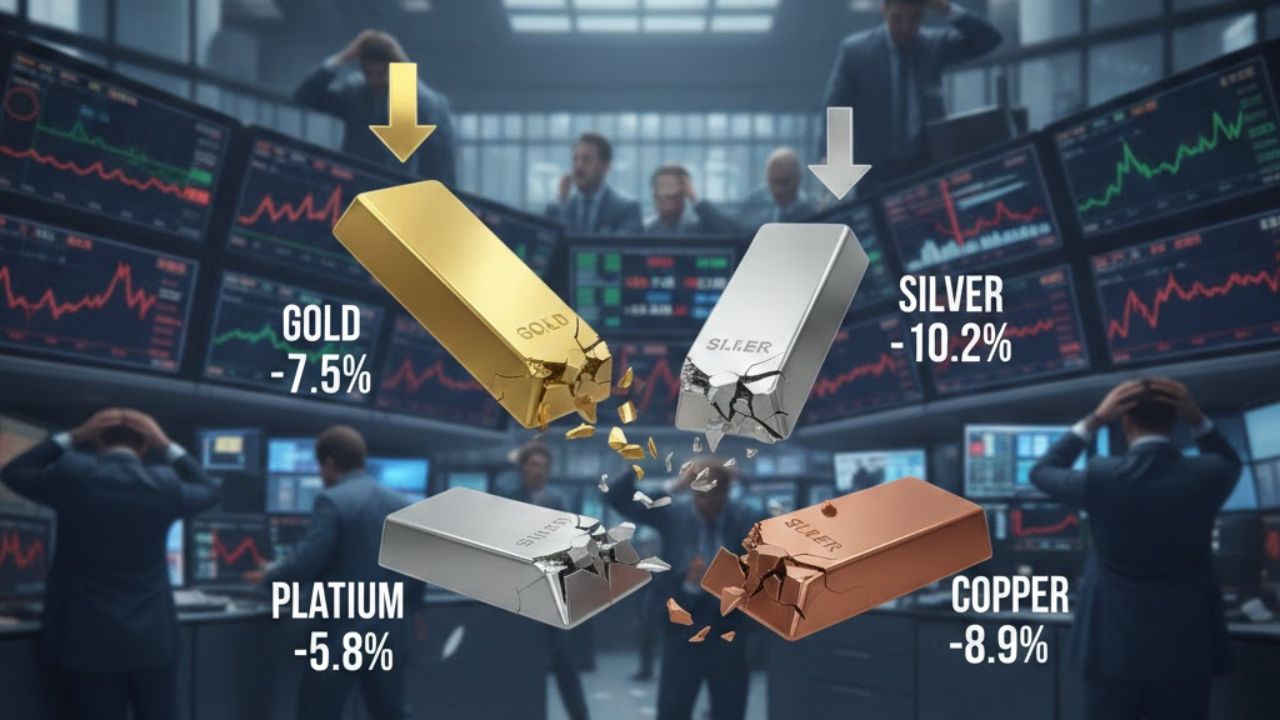 Metals Market Chaos: What Happened to Gold, Silver, Platinum & Copper Prices Today?